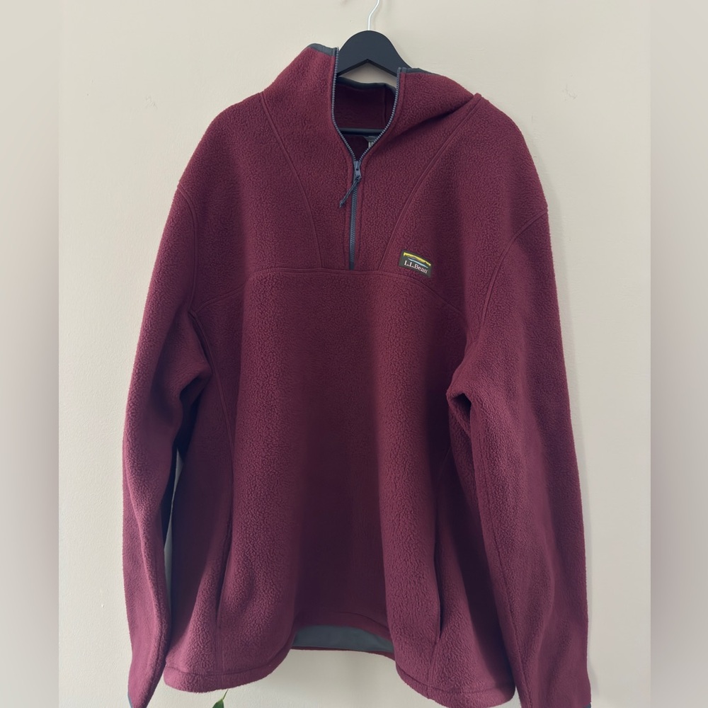 LL BEAN quarter zip